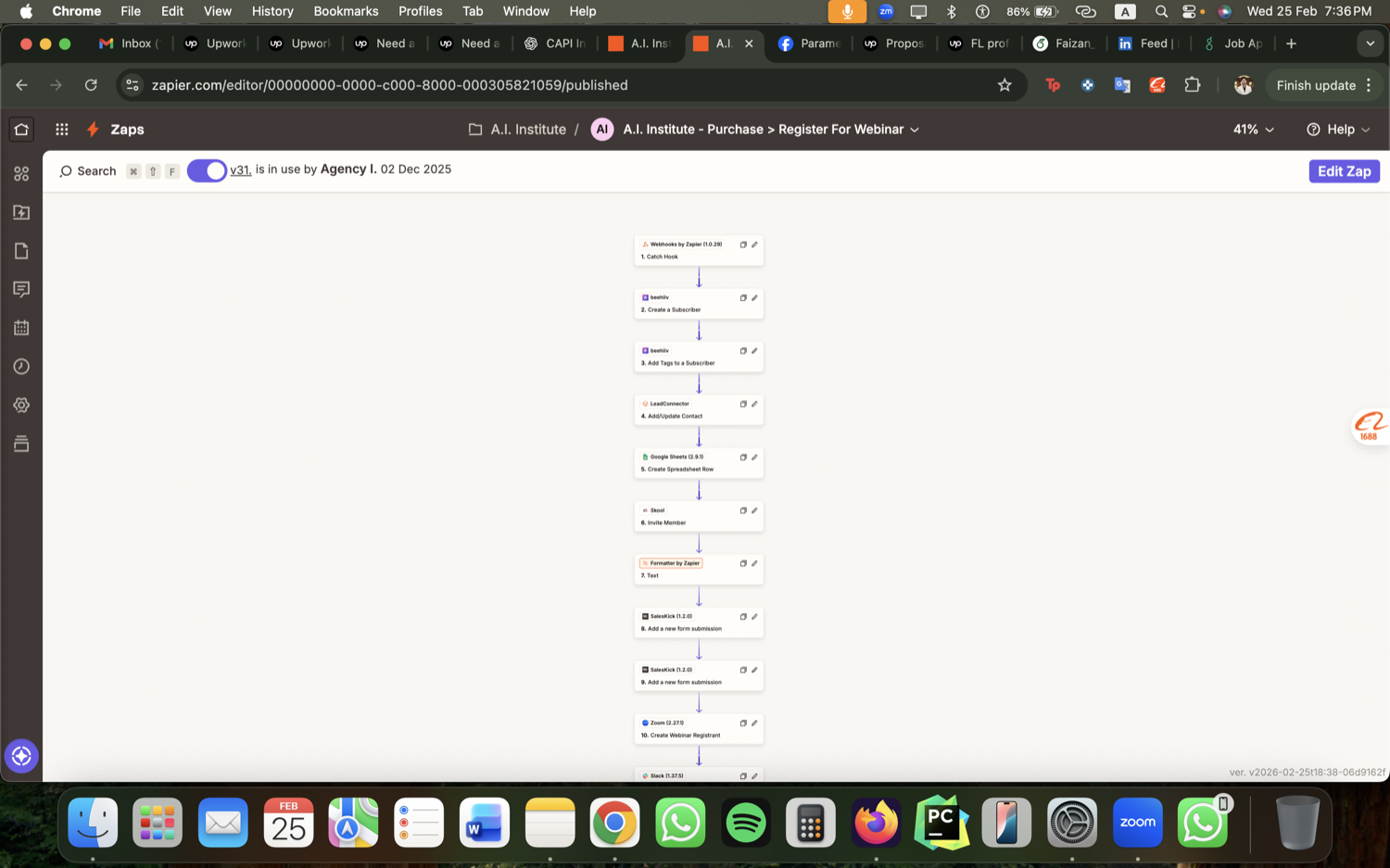 Zapier Webinar Funnel - SalesKick to Facebook Conversions API screenshot 4